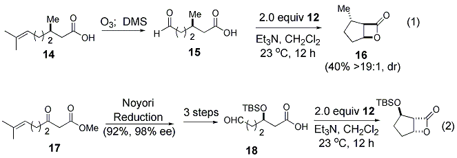 


				Scheme 2. β-Lactones via diastereoselective NCAL reactions of aldehyde acids.