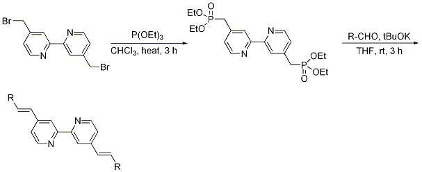 Figure 4. Preparation of bis(phosphonate) bipyridine compounds.