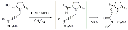 Scheme 11. One-pot oxidation/ring closing metathesis.