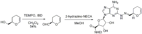 Scheme 4. Synthesis of (R)-3,4-dihydro-2H-pyran-2-carboxaldehyde.