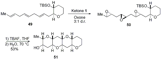 Scheme 13.





Stereoselective Tris-Epoxidation and Subsequent Water-Promoted Endo-Cyclization