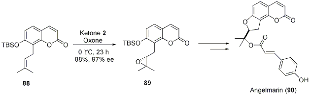 Scheme 21. 





Synthesis of Angelmarin (90) using Ketone 2