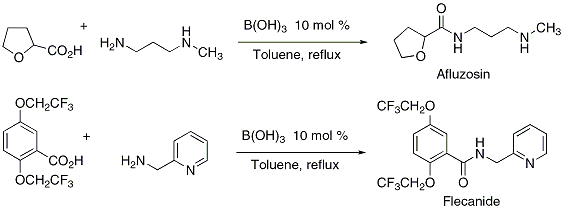 Figure 2.





Boric acid catalyzed synthesis of various API intermediate.