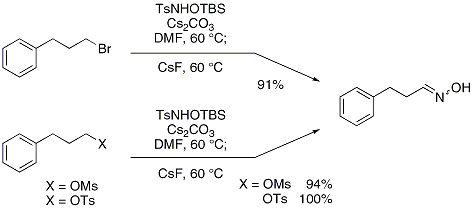 Scheme 2. From Alkyl Bromide and Sulfonate.