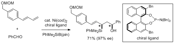 Figure 5. Borylative Coupling Reaction of Diene and Carbonyls