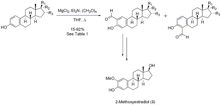 Figure 2. orthoo-Formylation of estrogens.