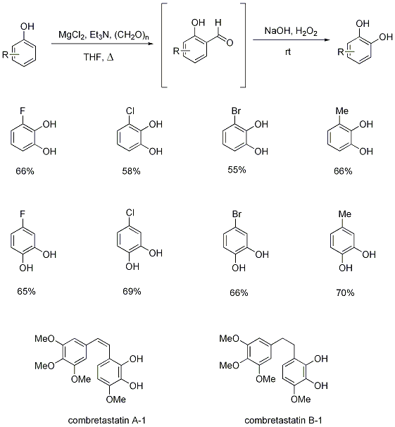 Figure 5. One-pot synthesis of catechols.